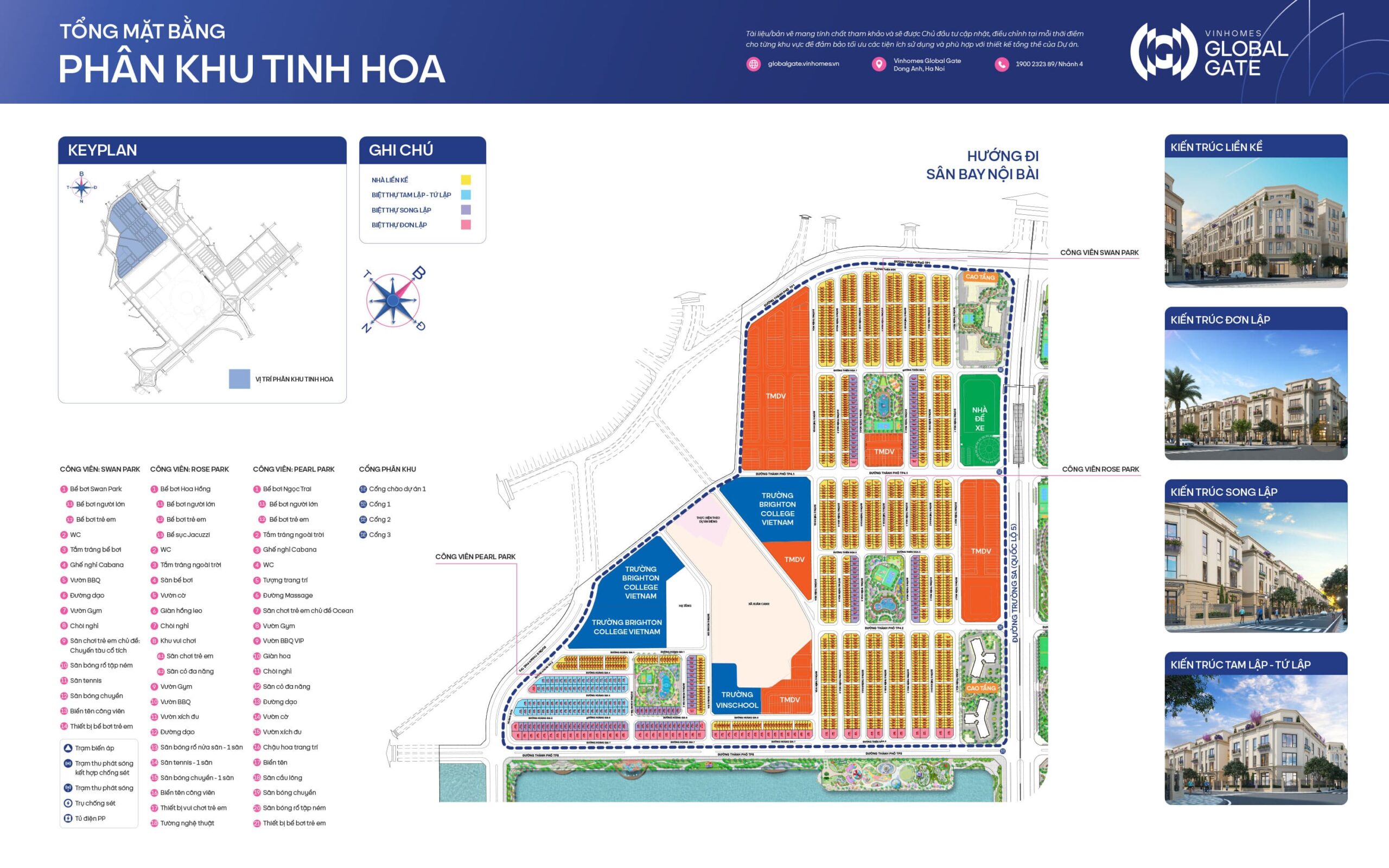 Phân khu Tinh Hoa Vinhomes Global Gate