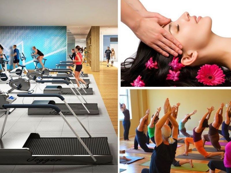 Khu tập Gym, Spa được trang bị các trang thiết bị hiện đại, tiêu chuẩn quốc tế
