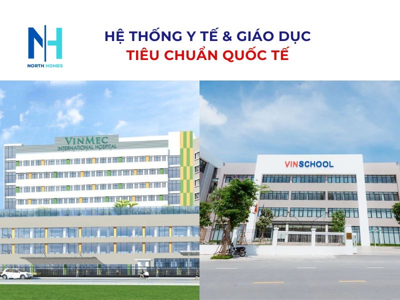 Hệ thống y tế và giáo dục theo tiêu chuẩn quốc tế