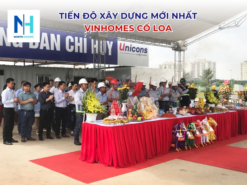 Tiến độ xây dựng Vinhomes Cổ Loa mới nhất