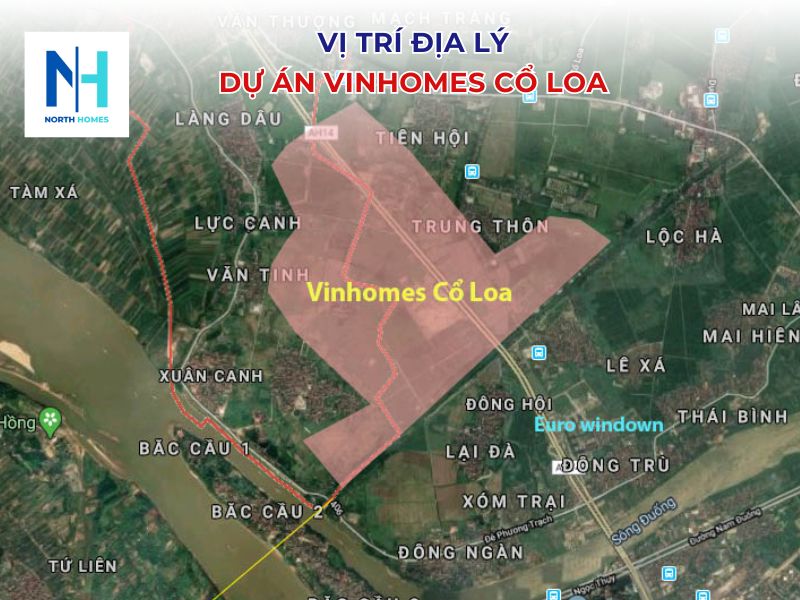 Vị trí địa lý của dự án Vinhomes Cổ Loa