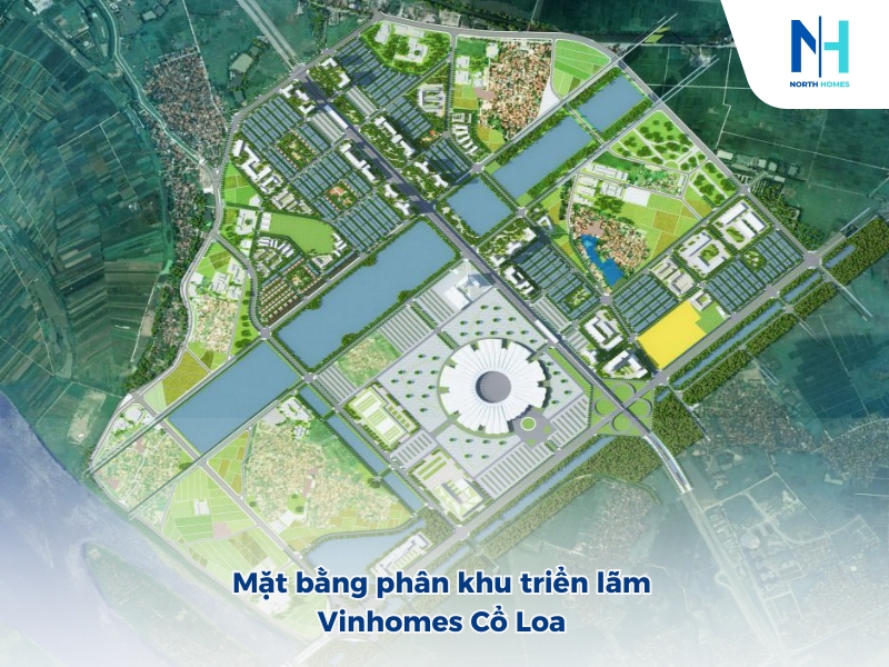 Mặt bằng phân khu triển lãm Vinhomes Cổ Loa
