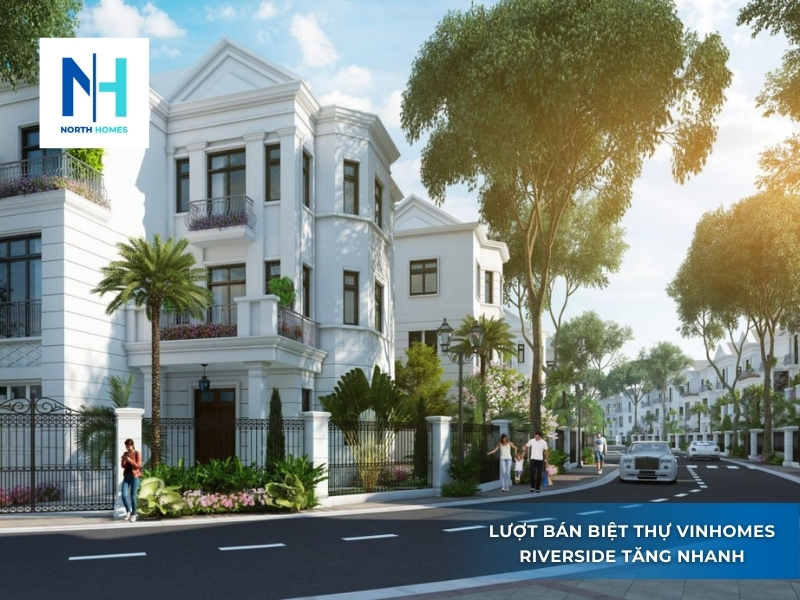 Lượt bán biệt thự Vinhomes Riverside tăng nhanh chóng