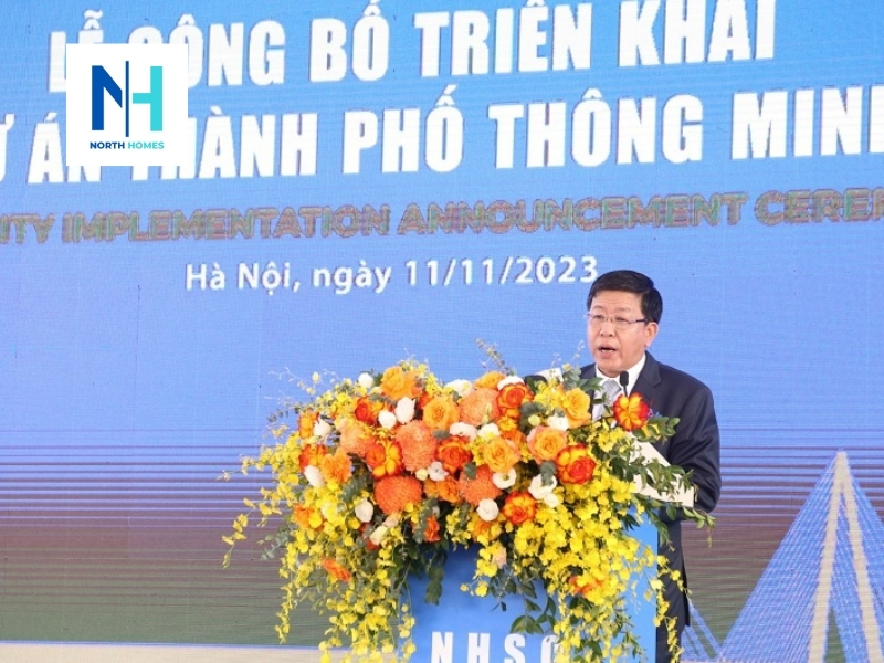 Phó Chủ tịch UBND TP Hà Nội Dương Đức Tuấn phát biểu tại buổi lễ.