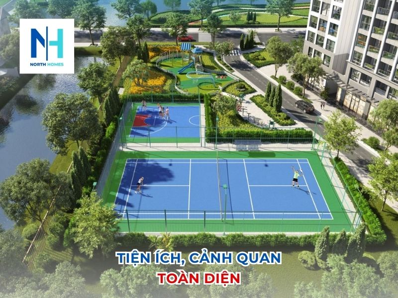 Hệ thống tiện ích cảnh quan toàn diện của Vinhomes Riverside Phúc Lợi Long Biên Hà Nội