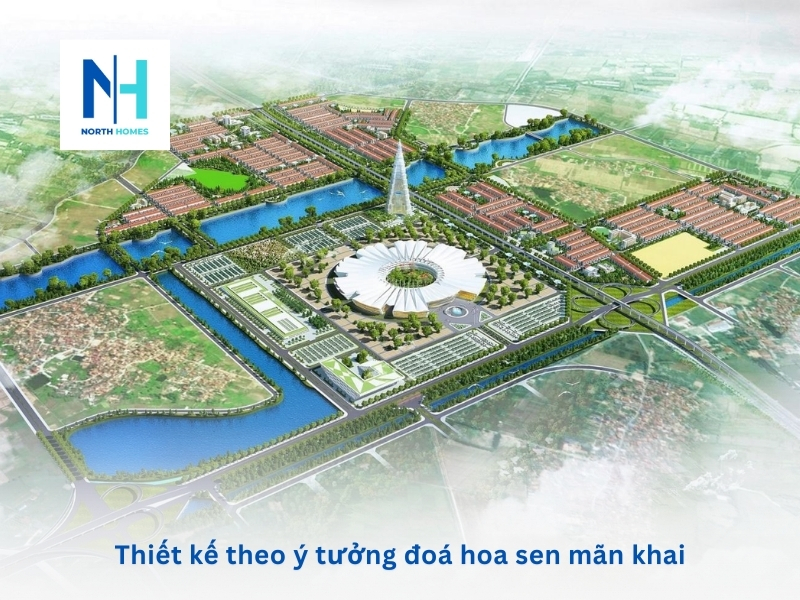 Thiết kế theo ý tưởng đoá hoa sen mãn khai