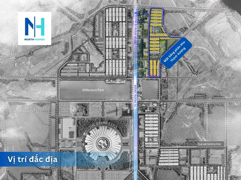 Vị trí phân khu Thịnh Vượng