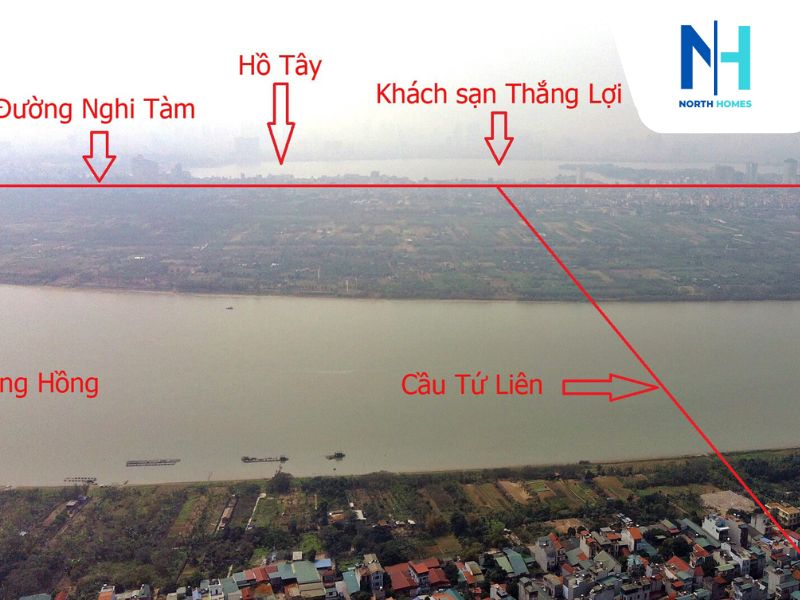 Vị trí và giao thông kết nối của cầu Tứ Liên