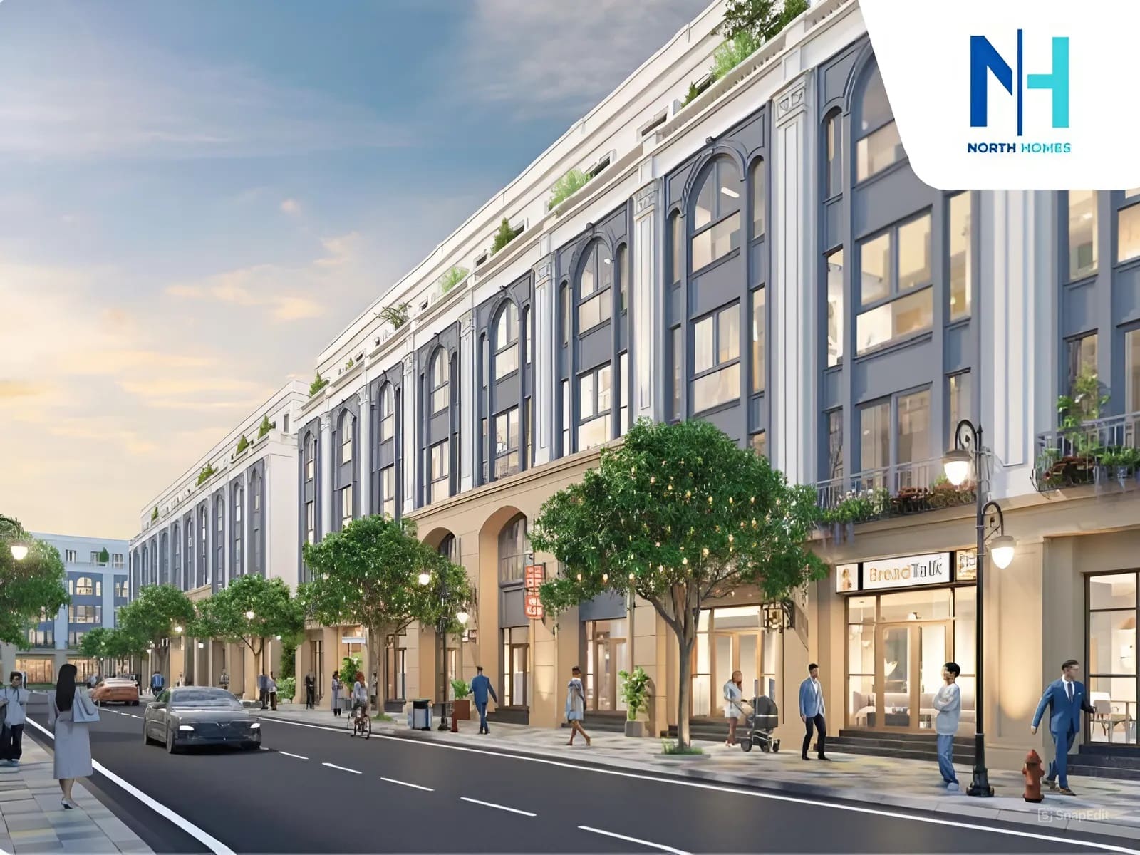 Nhà phố hướng Đông Bắc Vinhomes Global Gate