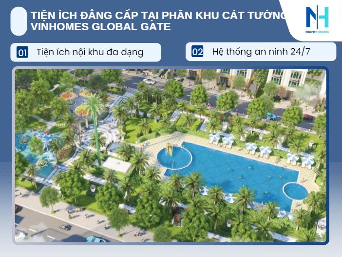 Tiện ích đẳng cấp tại Phân khu Cát Tường Vinhomes Global Gate