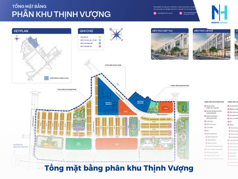 Tổng quan mặt bằng phân khu Thịnh Vượng