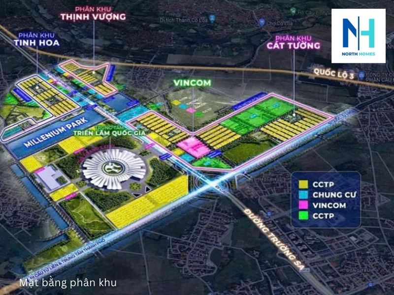 Mặt bằng phân khu