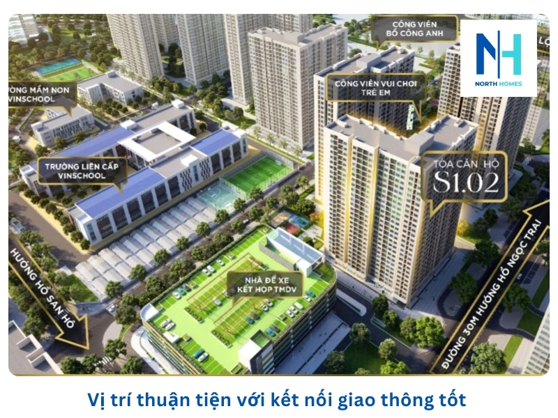 Vị trí của S102 Vinhomes Smart City