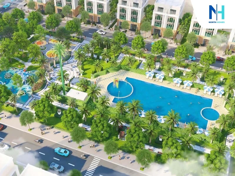 Tiện ích biệt thự đơn lập hướng Tây Nam Vinhomes Global Gate 